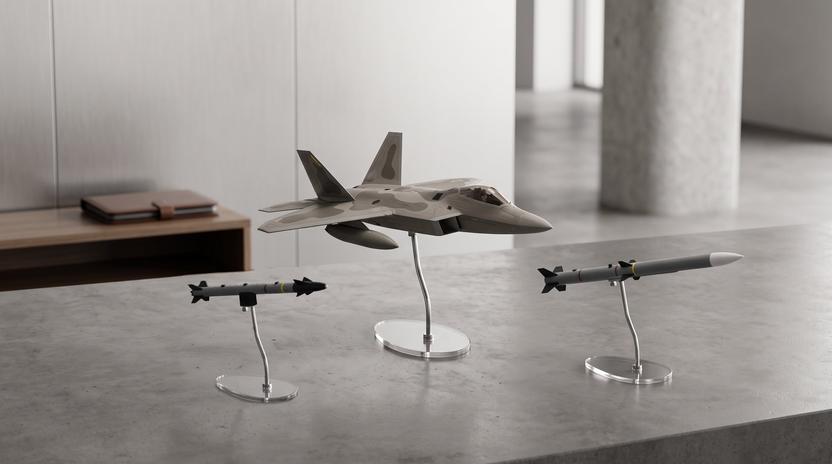 F-22 Raptor ve Mühimmatları Koleksiyon Seti (F-22 Raptor • AIM-120C • AIM-9X)